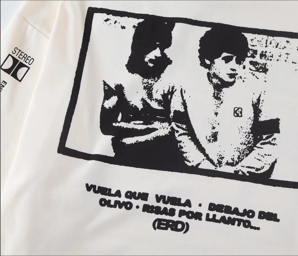 Design El Pico Long Sleeve Graphic Tee Off-White T-Shirts - 16
