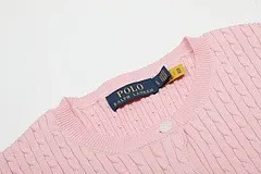 Polo Ralph Lauren Cable Knit Short Sleeve Cardigan Light Blue - 33