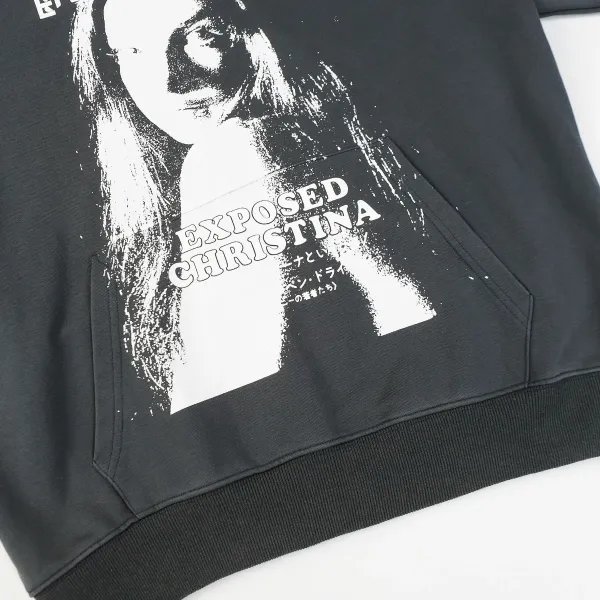 Design Oversized Hoodie Charcoal Gray Hoodie - 27