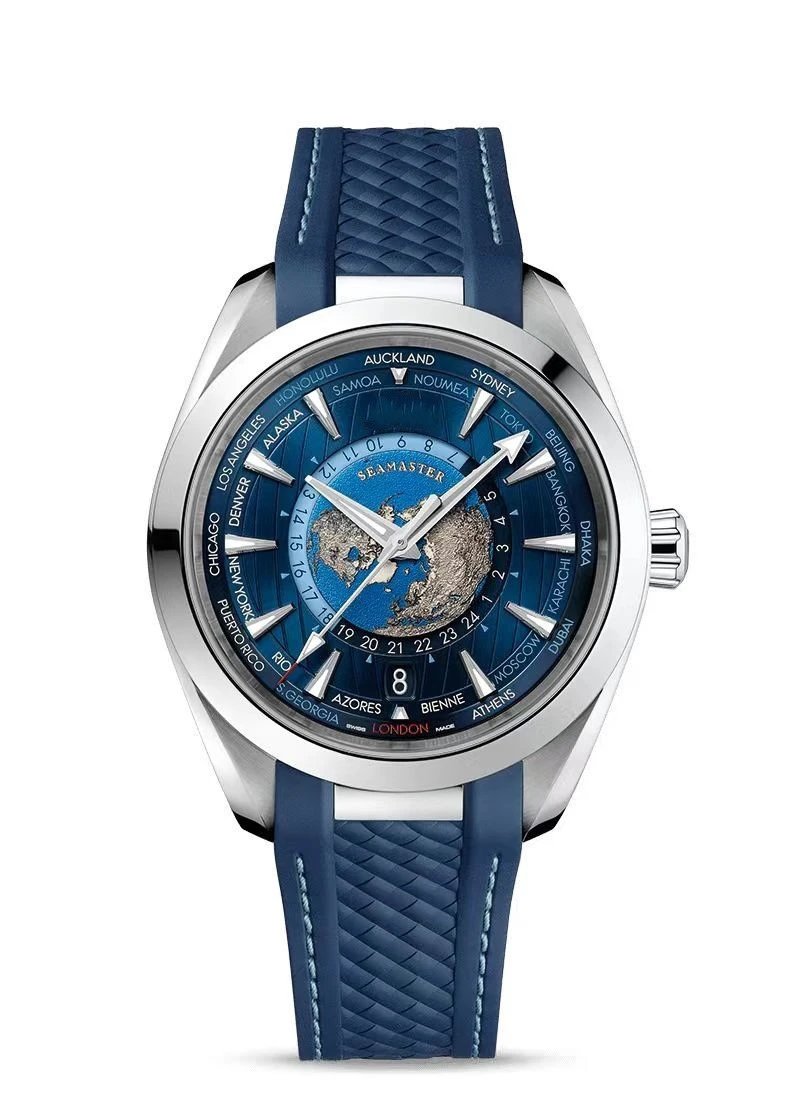 Omega Seamaster Worldtimer Blue Dial Mechanical Watch Watches - 3
