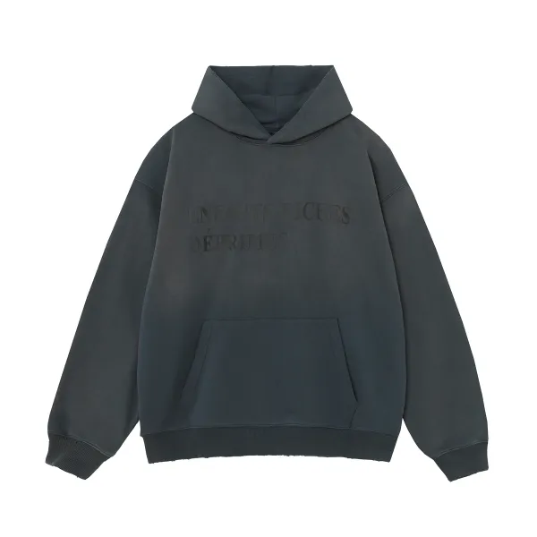 Design Oversized Hoodie Charcoal Gray Hoodie - 31