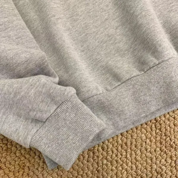 Design Minimalist Logo Sweatshirt Beige Hoodie - 13