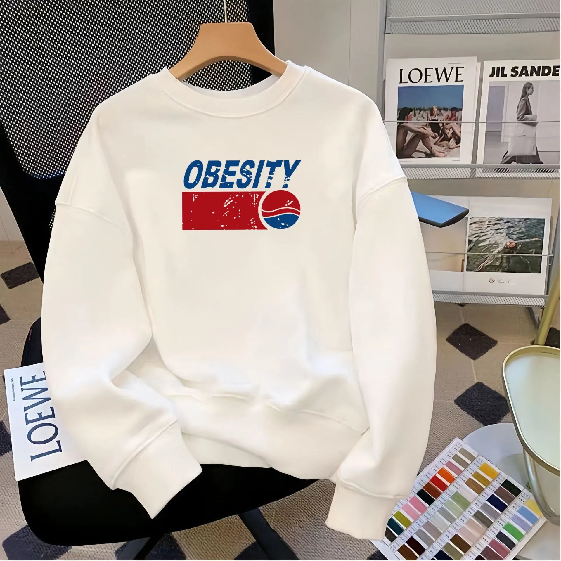 Puma Logo Graphic Crewneck White Hoodie - 22
