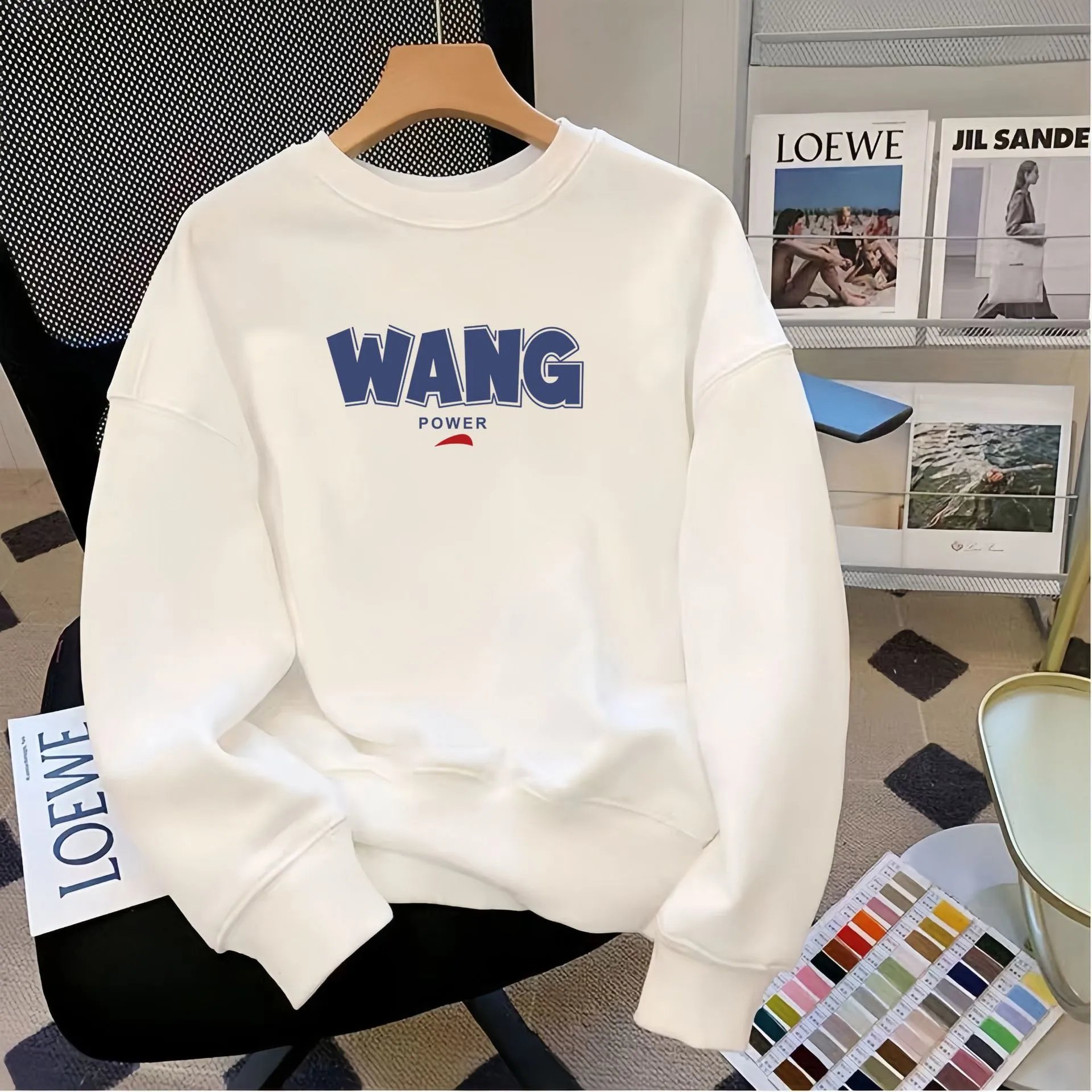 Puma Logo Graphic Crewneck White Hoodie - 24