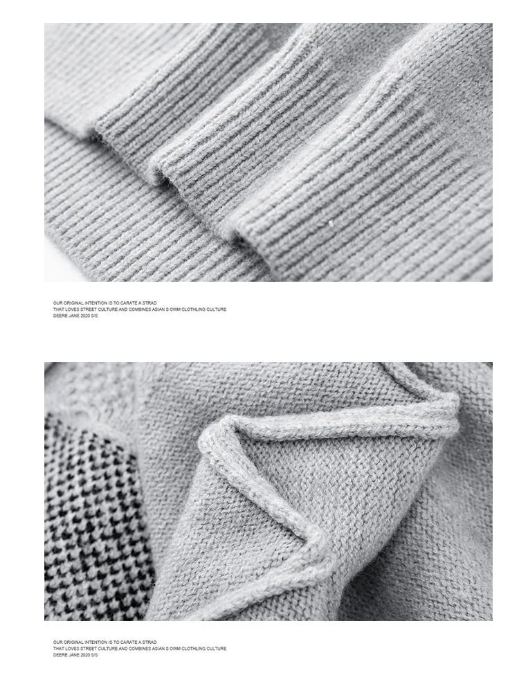 Design Fair Isle Knit Sweater Gray - 19