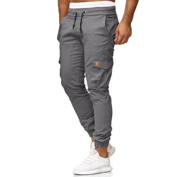 Design Cargo Jogger Pants Gray Pants - 1