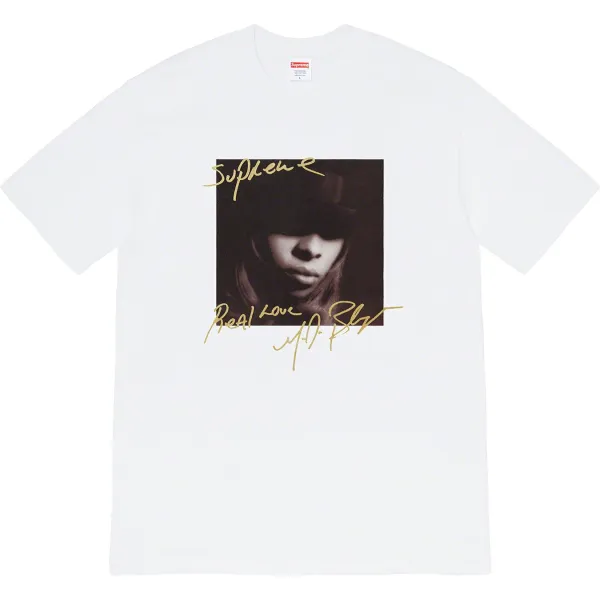 Supreme Real Love T-Shirt White Tops.t Shirts - 1