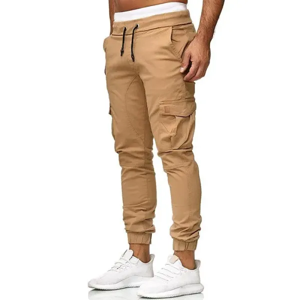 Design Cargo Jogger Pants Gray Pants - 8
