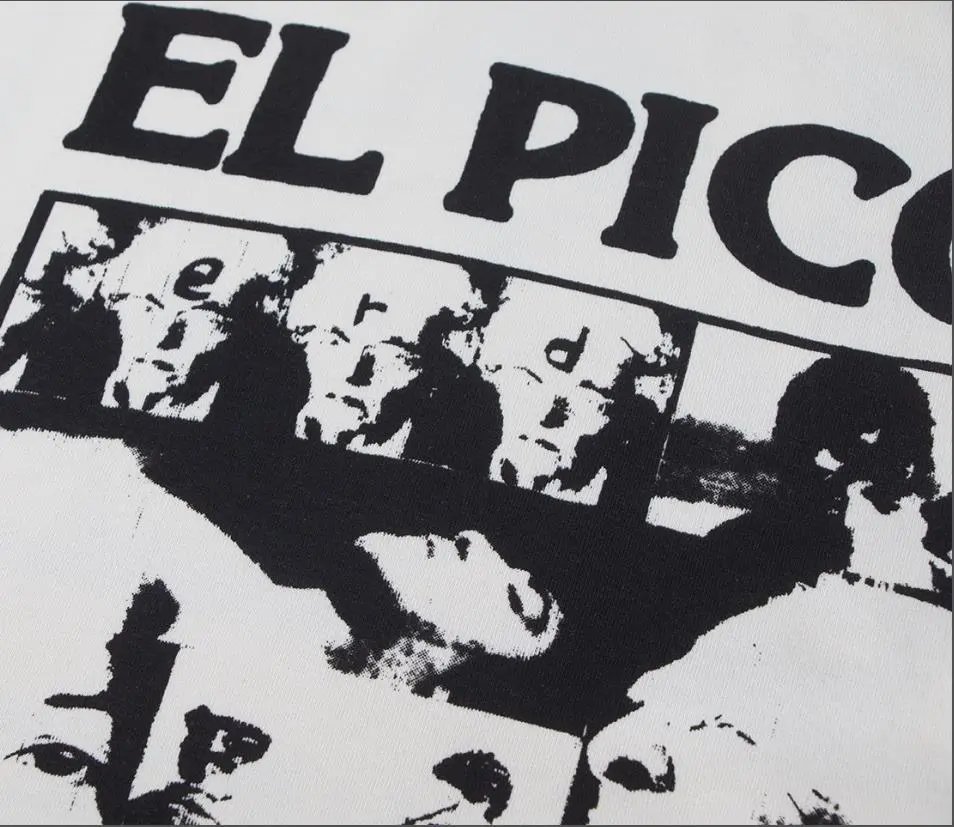 Design El Pico Long Sleeve Graphic Tee Off-White T-Shirts - 14