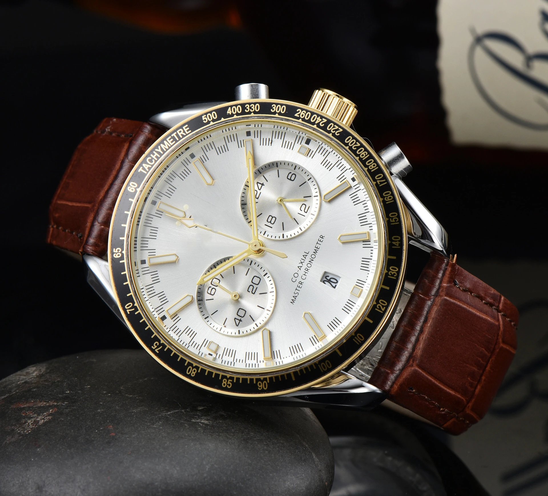 Omega Speedmaster Chronograph Gray Dial Stainless Steel Watch Watches - 8