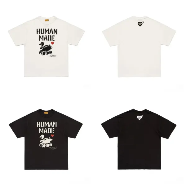 Human Made Duck Graphic T-Shirt Black and White - 1