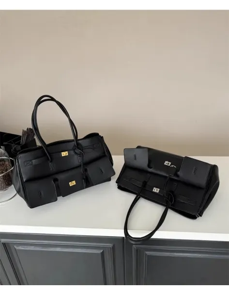 Celine Triomphe Tote Bag Tan Leather Handbag - 25