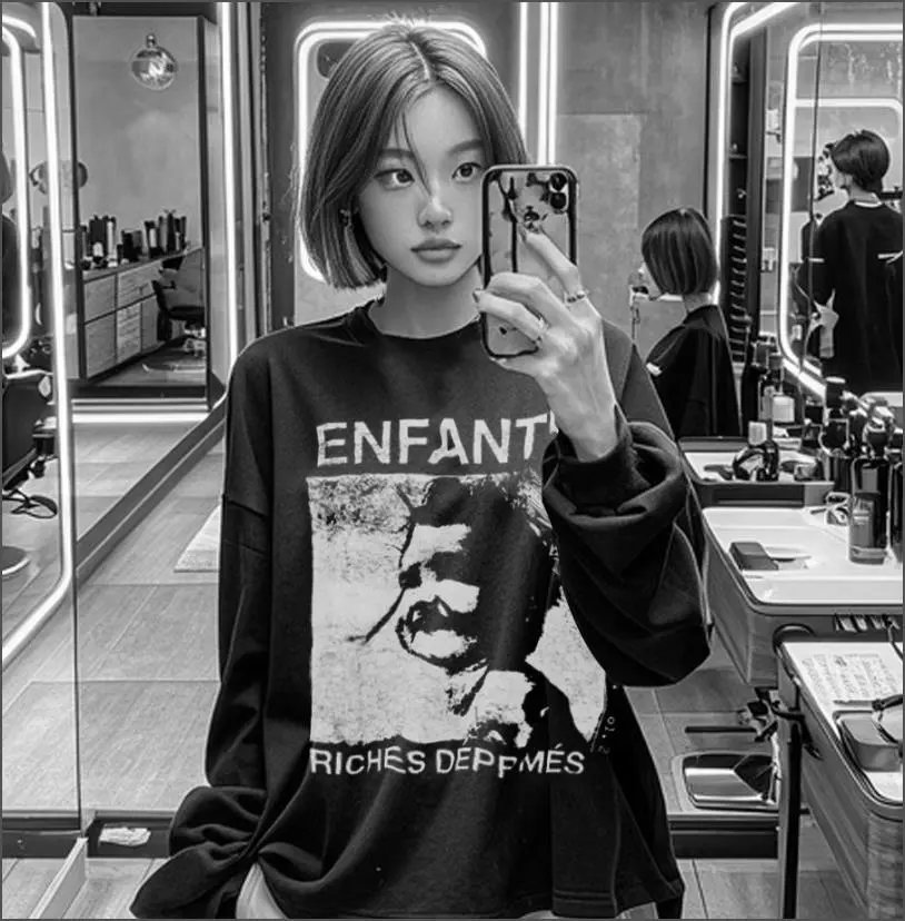 Design TV Gone Long Sleeve T-Shirt White - 7