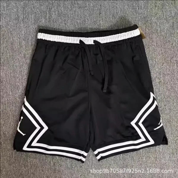 Design Basketball Shorts Black White Splatter Print Shorts - 4