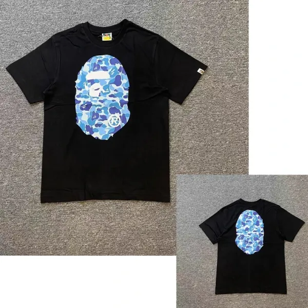 A Bathing Ape Camo Ape Head Logo T-Shirt White - 3