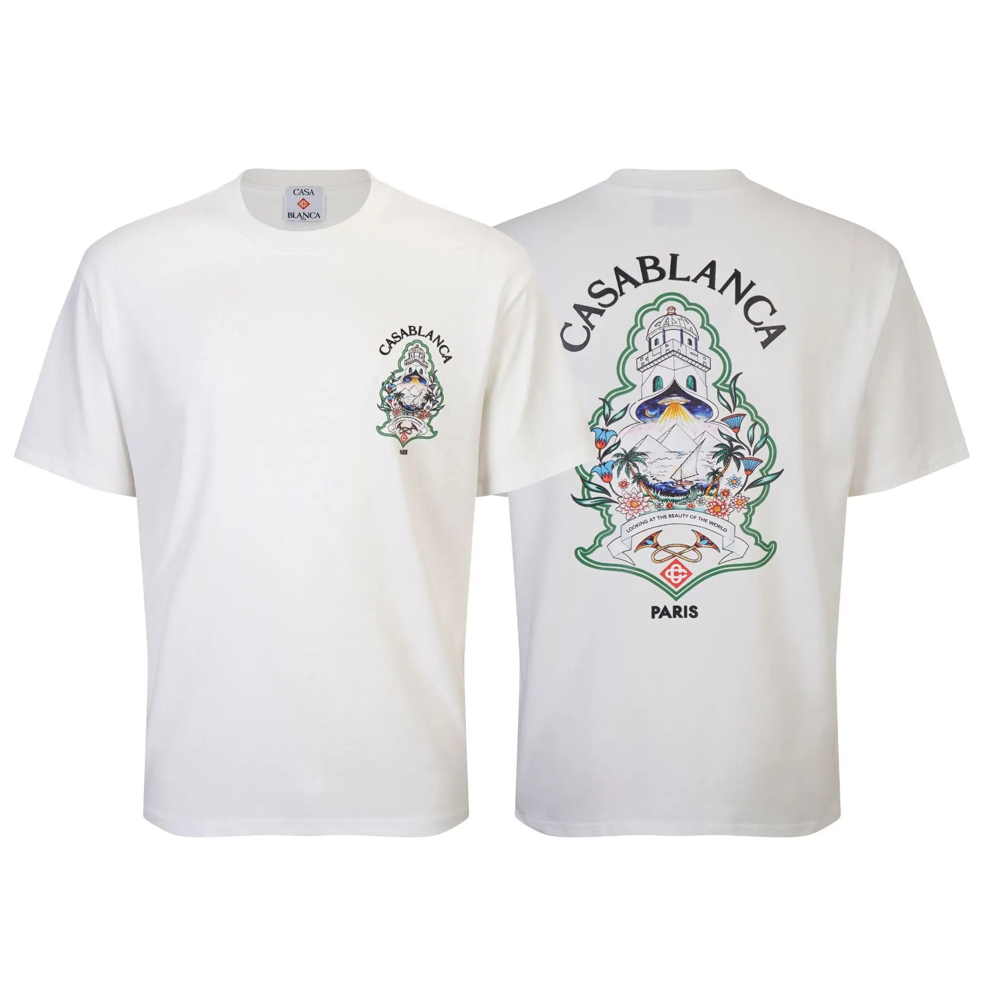 Casa Way Flamingo Tennis Graphic T-Shirt Black - 3