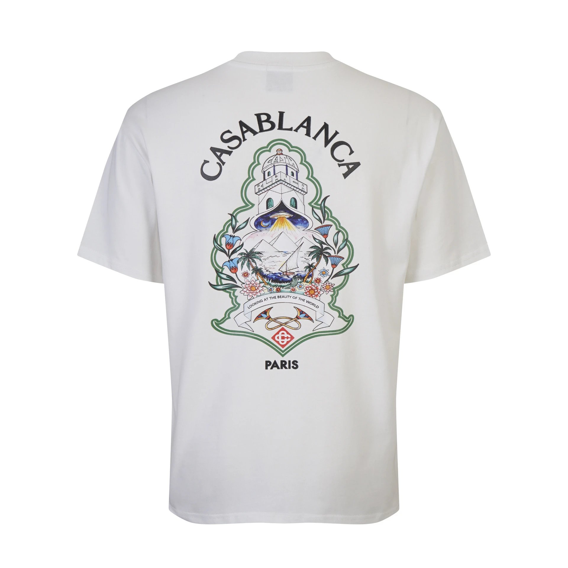 Casa Way Flamingo Tennis Graphic T-Shirt Black - 6