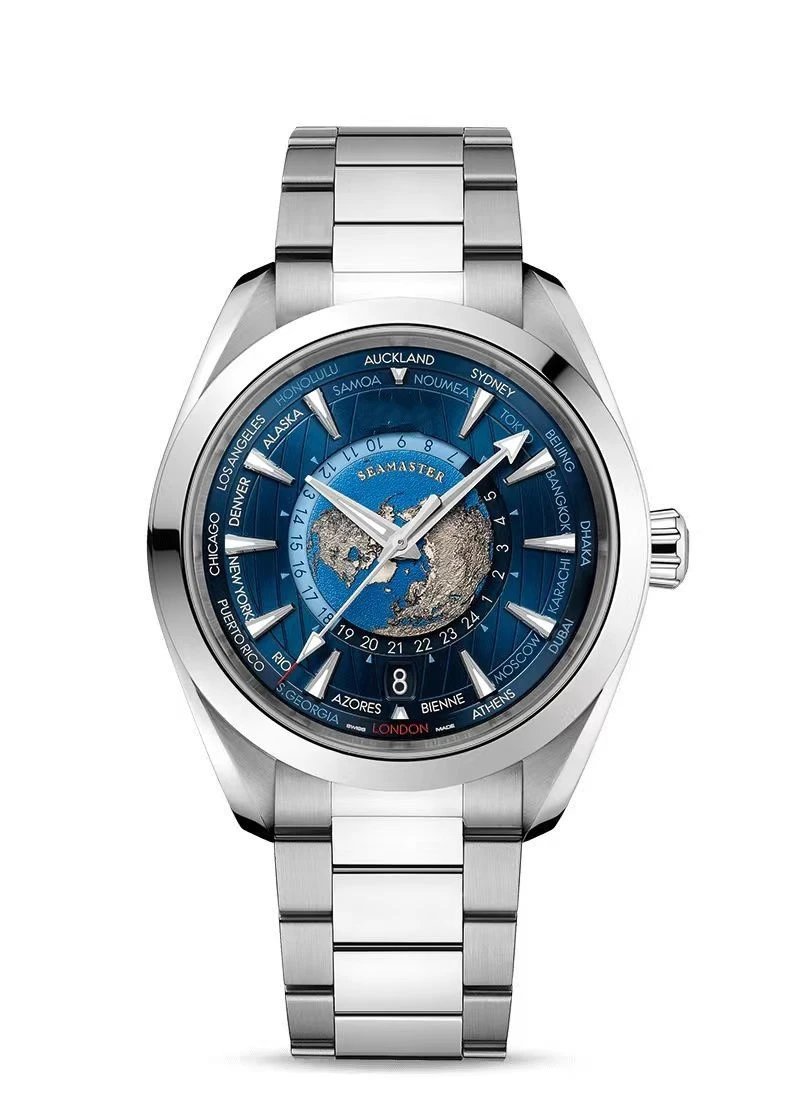 Omega Seamaster Worldtimer Green Mechanical Watch Watches - 6