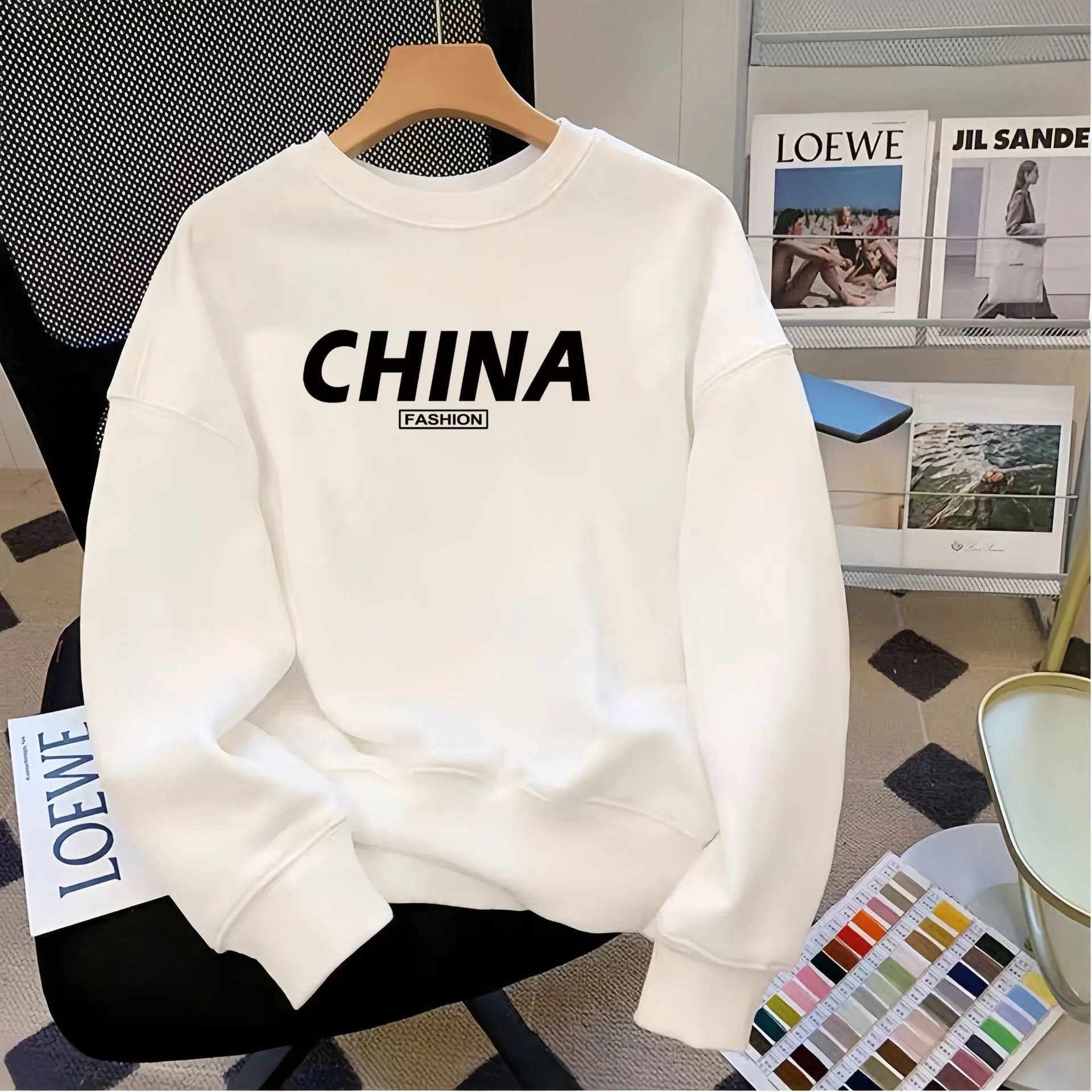 Puma Logo Graphic Crewneck White Hoodie - 14