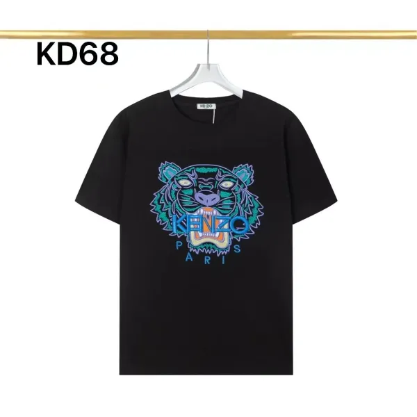 Kenzo Tiger Head Graphic Black T-Shirt - 21