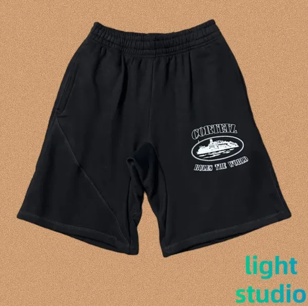 Corteiz Rules The World Graphic Shorts Black - 1
