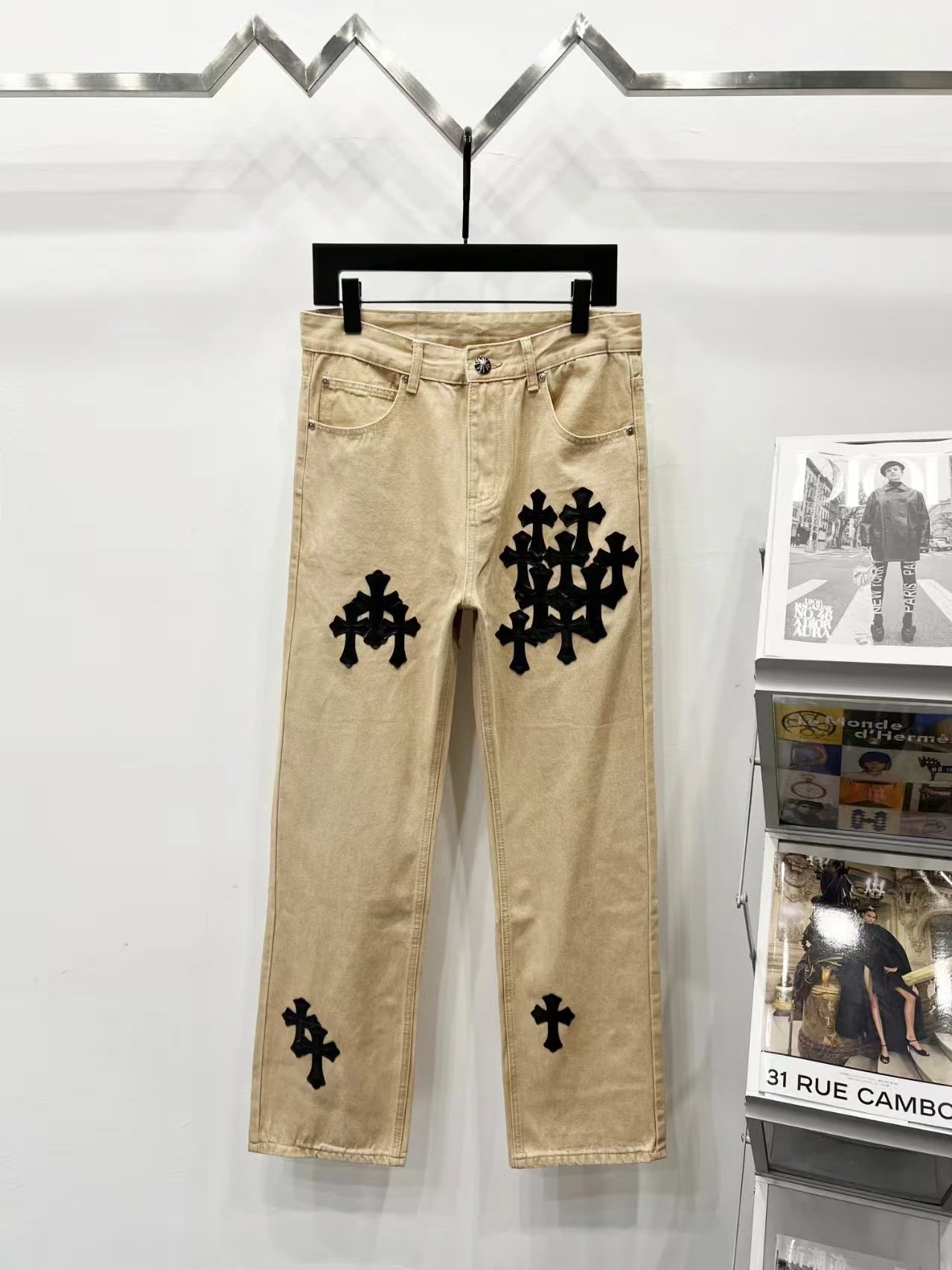 Chrome Hearts Cross-Embellished Black Jeans - 22