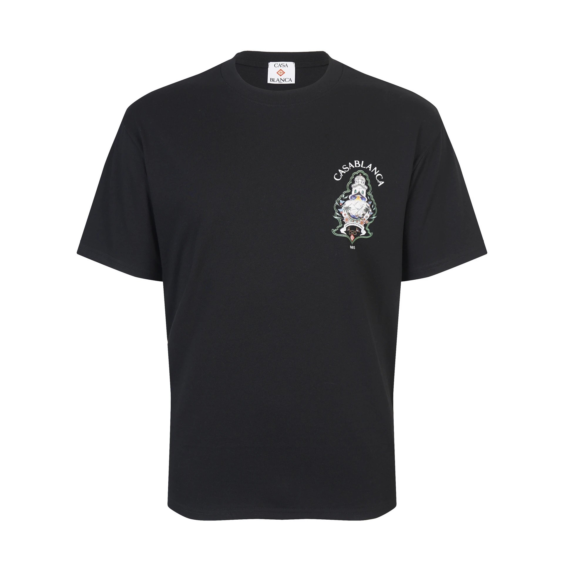 Casa Way Flamingo Tennis Graphic T-Shirt Black - 7