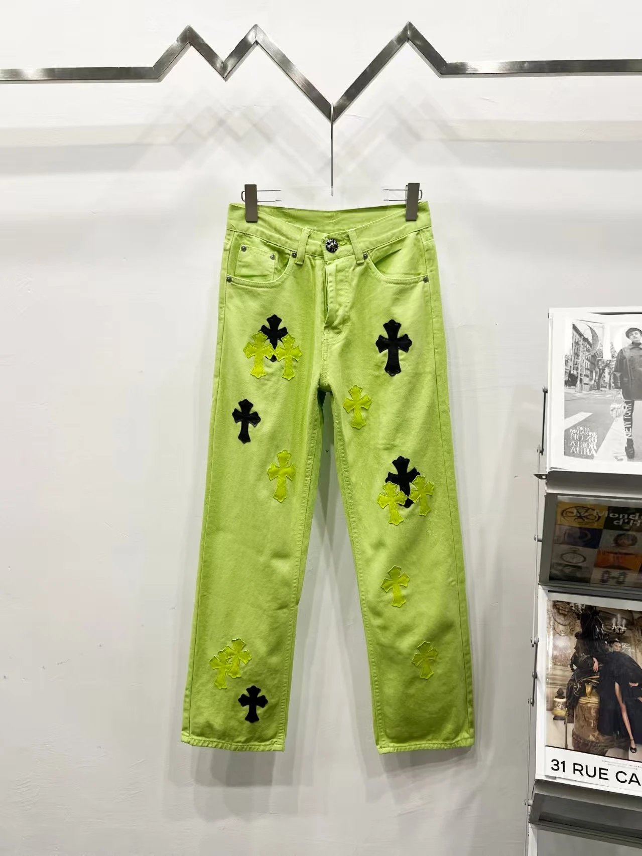 Chrome Hearts Cross-Embellished Black Jeans - 29