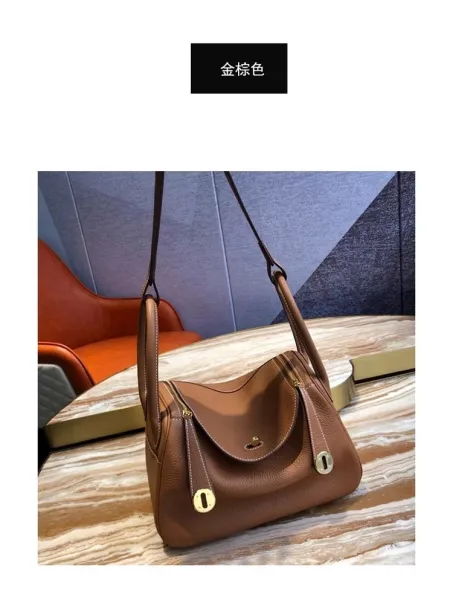Hermès Lindy Bag 30 in Gris Tourterelle Shoulder Bag - 27