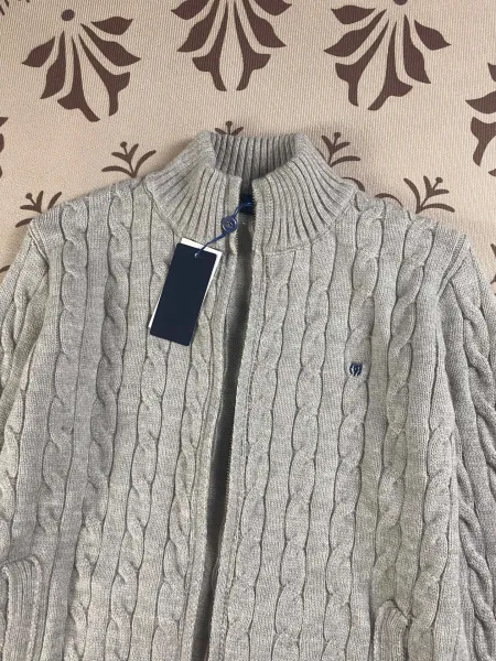 Polo Ralph Lauren Cable Knit Zip-Up Cardigan White Outerwear.cardigan - 7