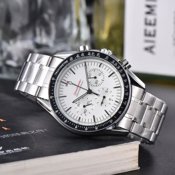 Omega Speedmaster Professional White Dial Chronograph Watch Watches - 1