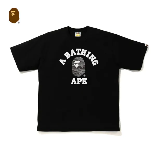A Bathing Ape Camo Ape Head Logo T-Shirt White - 9