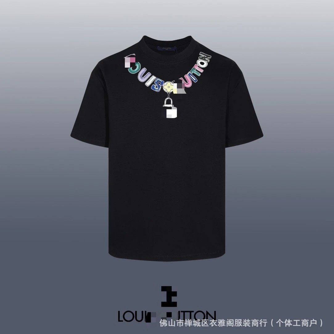 Louis Vuitton Pixelated LV Graphic T-Shirt Black - 9