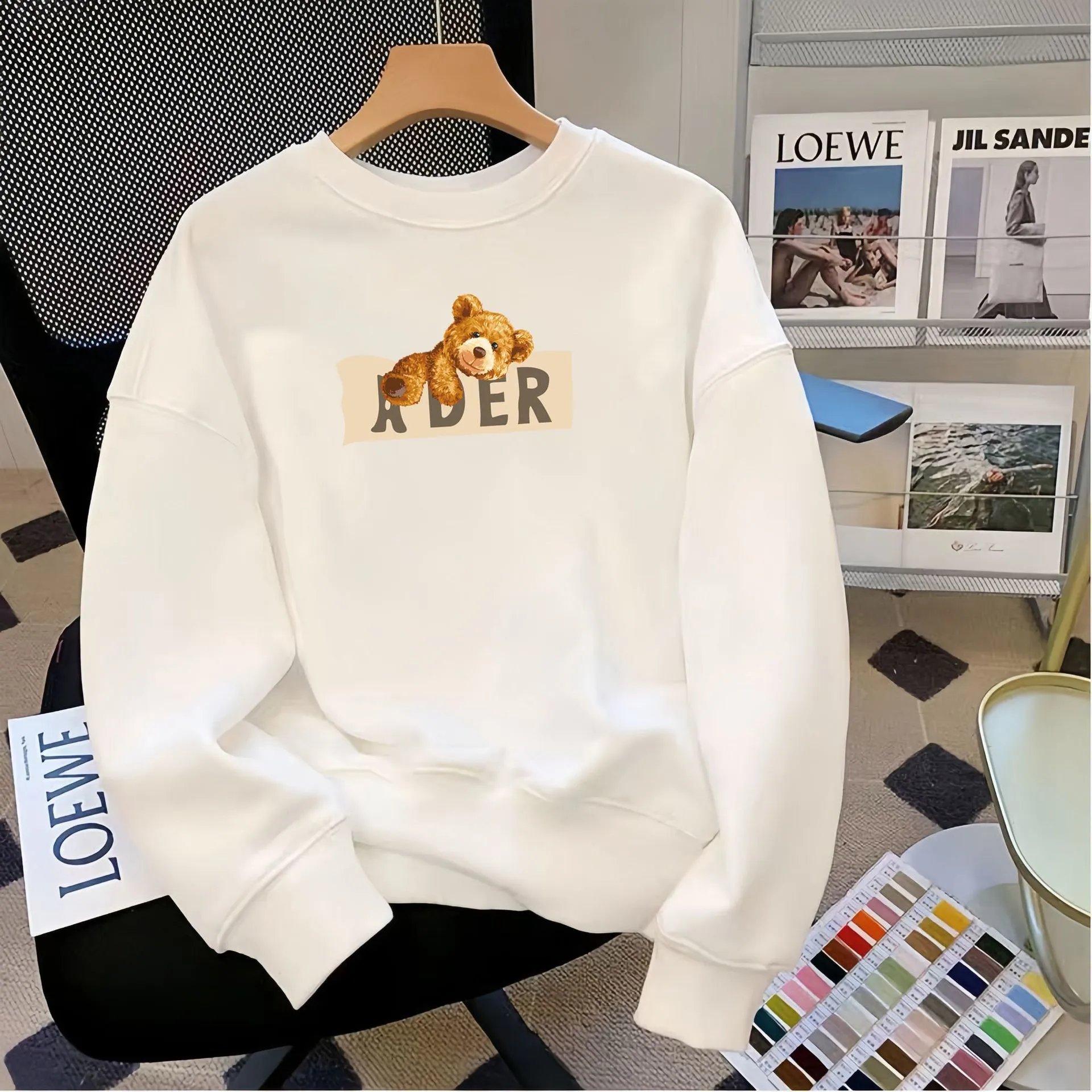 Puma Logo Graphic Crewneck White Hoodie - 28