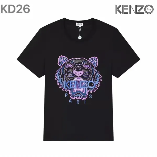 Kenzo Tiger Head Graphic Black T-Shirt - 13