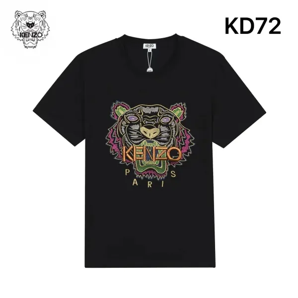 Kenzo Tiger Head Graphic Black T-Shirt - 23