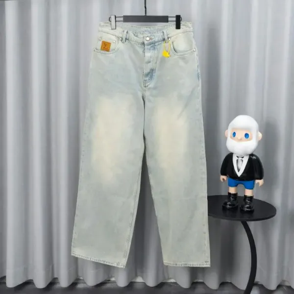 Design Distressed Cloud-Print Wide-Leg Jeans - 9