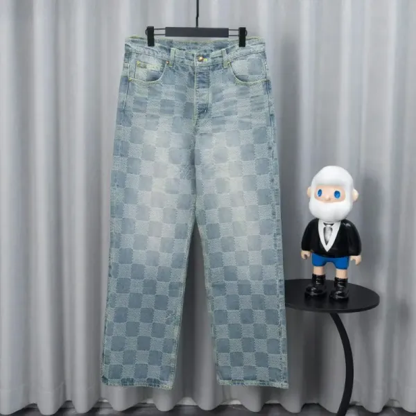 Design Distressed Cloud-Print Wide-Leg Jeans - 15