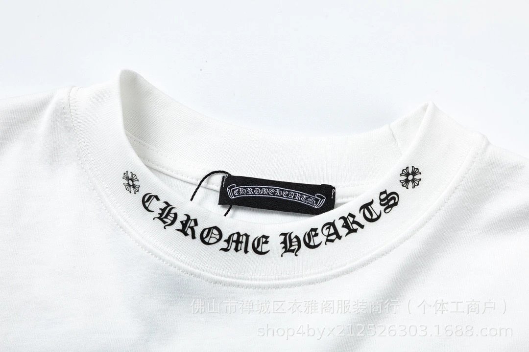 Chrome Hearts Floral Print Long Sleeve T-Shirt White - 28