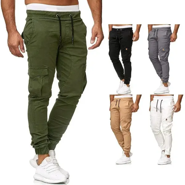 Design Cargo Jogger Pants Gray Pants - 4