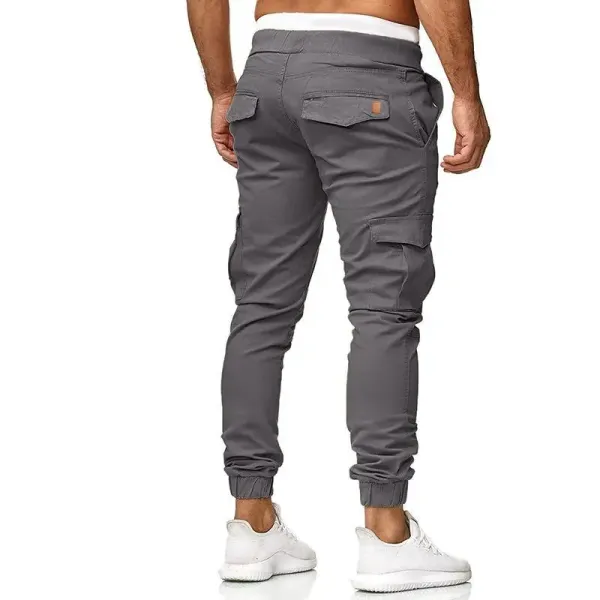 Design Cargo Jogger Pants Gray Pants - 17