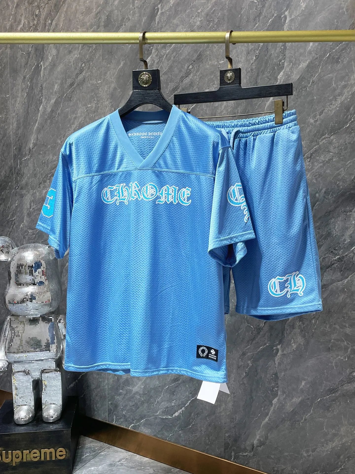 Chrome Hearts FORM Mesh Jersey Set Pink - 10