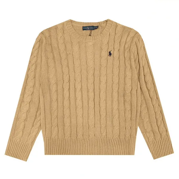 Polo Ralph Lauren Cable Knit Sweater Yellow - 10