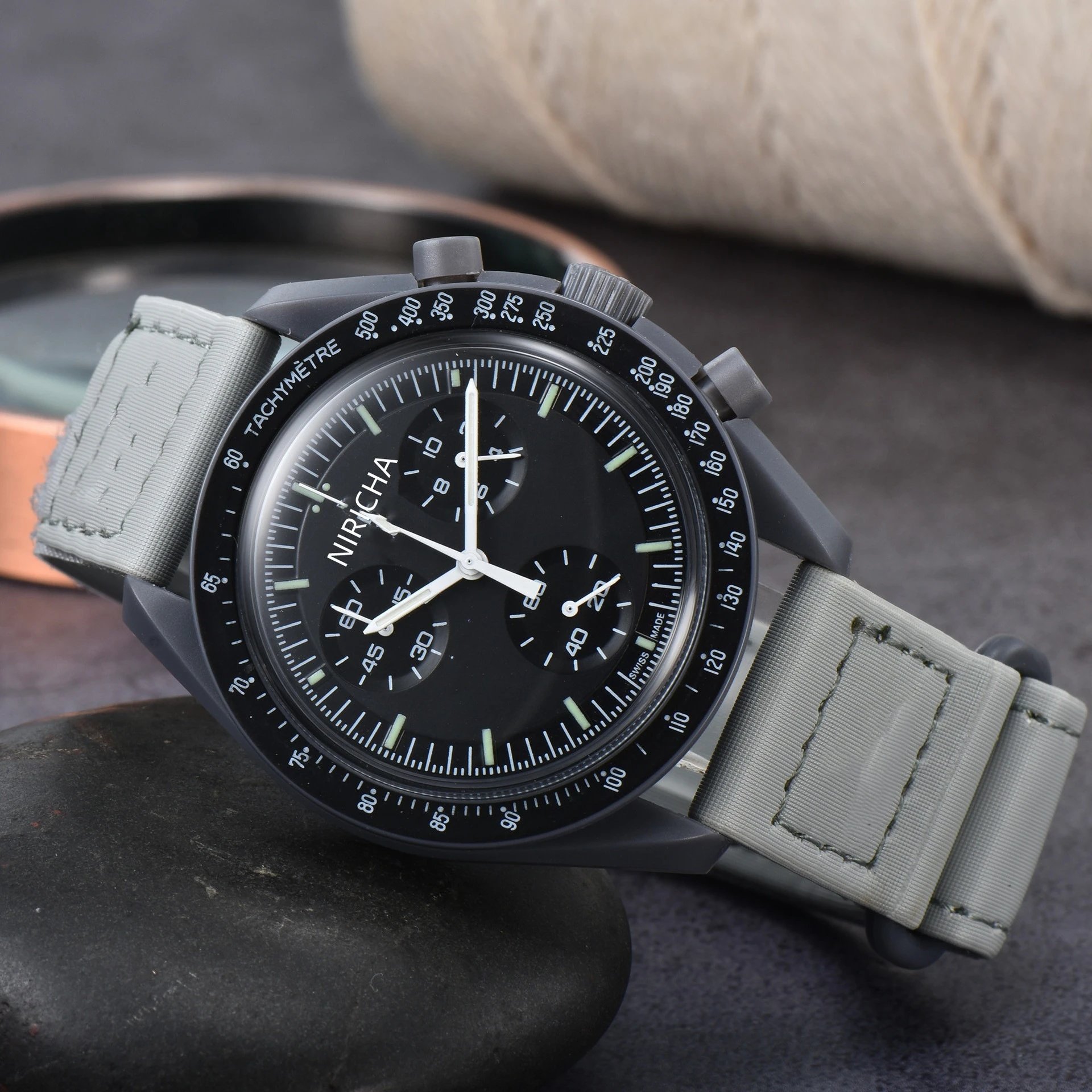 Omega Speedmaster Apollo 17 'Silver Snoopy Award' Chronograph Watch Watches - 7