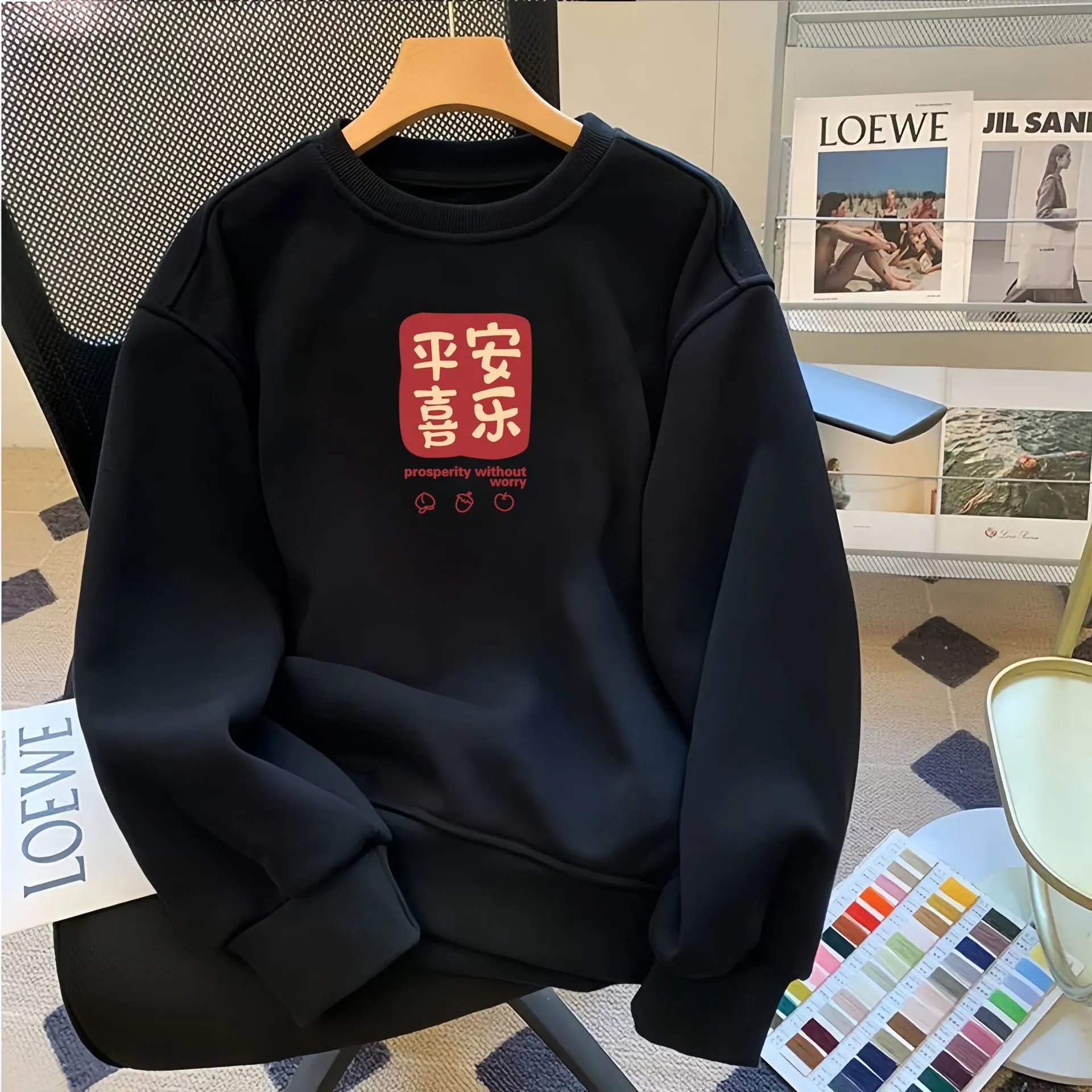 Puma Logo Graphic Crewneck White Hoodie - 33