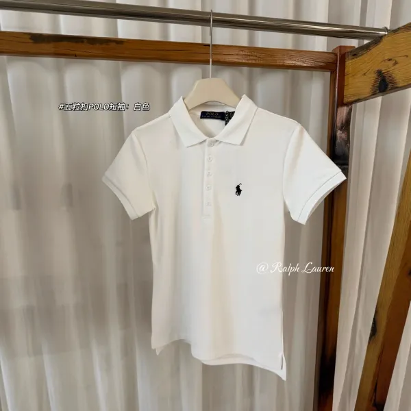 Polo Ralph Lauren Classic Fit Polo Shirt White Tops.polo - 1