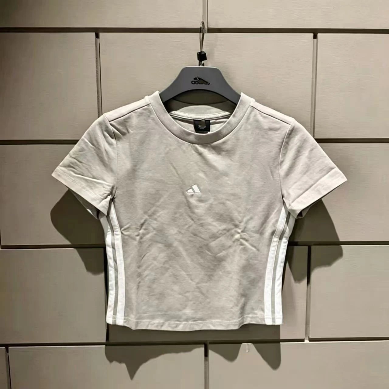 Adidas Cropped T-Shirt Lilac Purple Tops.t Shirts - 9