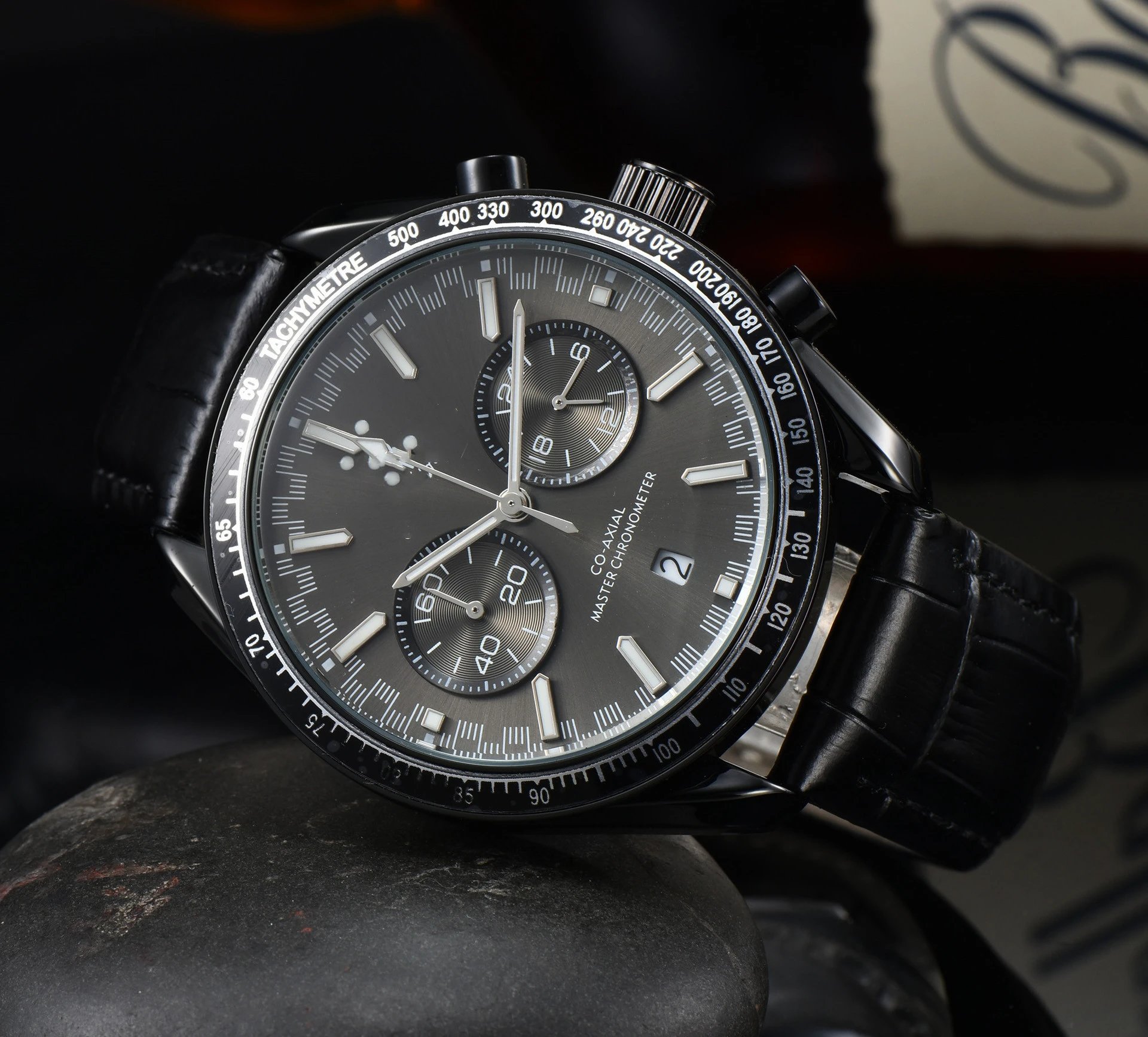 Omega Speedmaster Chronograph Gray Dial Stainless Steel Watch Watches - 2