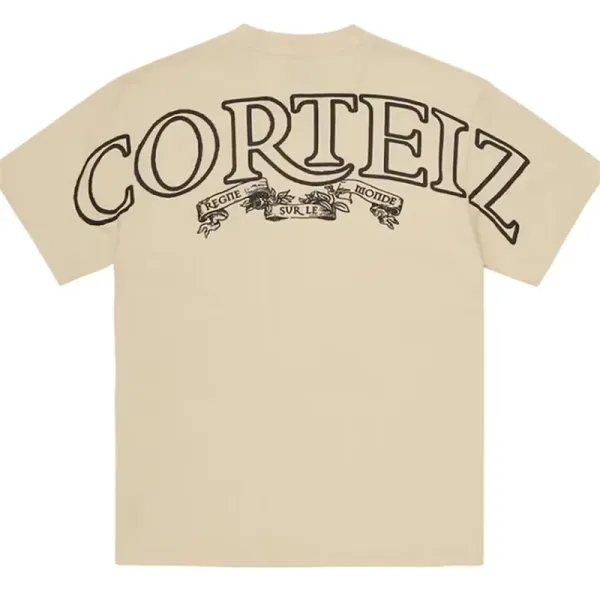 Corteiz Arch Logo Beige T-Shirt - 1