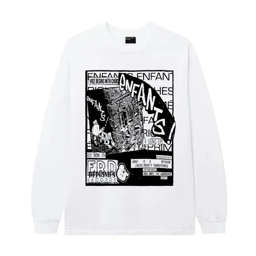 Design TV Gone Long Sleeve T-Shirt White - 13